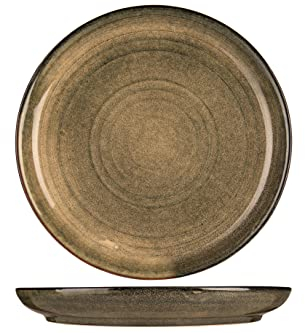 Cosy & Trendy Assiette Creuse MENDOZA Bleu/Vert-D21,5XH4,3Cm-Lot de 6