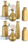 Inweder Gold Glasvase für tischdeko Weihnachten - Set von 8 Kleine Vasen für Blumen Moderne Blumenvase Glas Vase Goldene Dekorative Vasen für Hochzeit Geburtstag Wohnzimmer Küche Deko