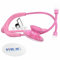 MDF Acoustica leichtes Stethoskop für Ärzte, Krankenschwestern, Studenten, Heimgesundheit, Erwachsene, Doppelkopf, rosa Schlauch, Bruststück-Headset aus rosa Metalloberfläche, MDF747XPPO01