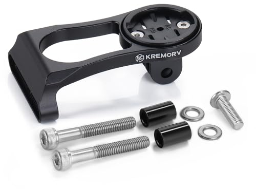 KREMORV Bike Mount for Garmin Edge Aluminum Alloy Bicycle Extended Handlebar Mount for Sport Action Camera
