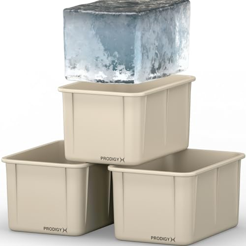 PRODIGY X Eiswürfelform für Eisbad – 3er-Pack – XL-Größe – Silikon-Eiswürfelformen für den Gefrierschrank – große Eisblockform, extra große Eiswürfel für kaltes Eintauchen