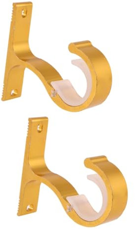 Ciieeo 4 Pz da Ganci Porta Tende da Appendiabiti per Carichi Pesanti Supporto in Metallo Ganci da Soffitto Bastoni per Tende per Finestre Pesante Gancio