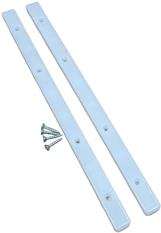 Ersatz-Führungsschienen für gerillte Schubladen, kompatibel mit einigen IKEA/und älteren Kommoden und Nachttischen, 28,6 cm L x 1,6 cm B x 5/16 Zoll dick, 2 Schienen und Befestigungselemente E.H.C.
