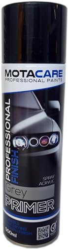 Motacare Grey Primer Spray Paint Fan Nozzle Fast Drying 500ml