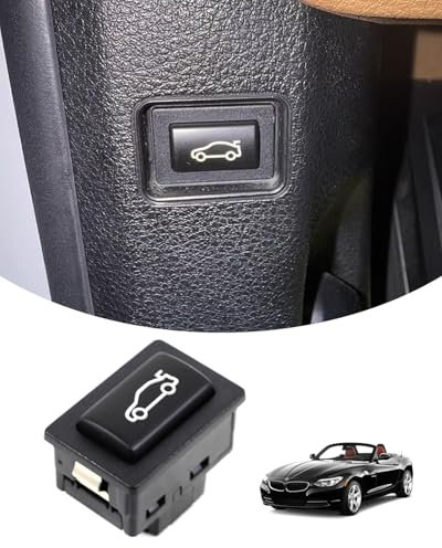 Interrupteur de hayon arrière de remplacement pour BMW E90 F30 E60 F10 F11 E84 F22 F25 E81 F01 F32 Z4, Bouton de déverrouillage du coffre pour séries 1 2 3 4 5 6 7 - Remplacement OE 61319200316 - Noir