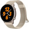 Mugust Edelstahl Mesh Metall Ersatzarmband für Amazfit GTR 4/3/3 Pro/2/2e/47mm/Stratos 3, 22mm Armband für Damen Herren (Vintage Gold)
