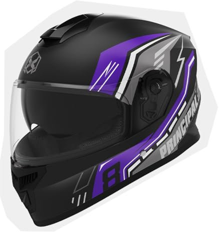 ACMEDE Casque Moto Intégral Homme Casque Scooter Femme Adulte 54-61CM, Casque Scooter Intégral avec Double Visière Casque De Moto Adulte avec Pare Soleil Internel Casque de cyclomoteur