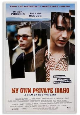 RISUANHENM My Own Private Idaho-Poster, Raumdekoration, künstlerisches Poster für Zimmer, ästhetische Leinwand, Wandkunst, Schlafzimmerdekoration, 30 x 45 cm, ungerahmter Stil