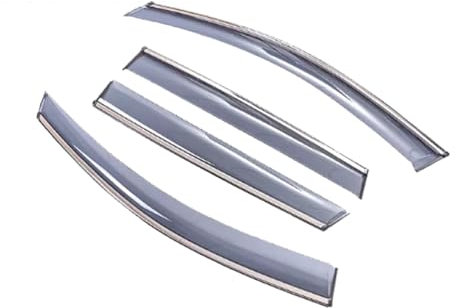 PIWINE Sonnenschutz für Autofenster Autofenster Visier Markisen Raineyebrow Schutzabdeckung Zubehör Für Benz C Klasse W204 200 C200 Limousine 2008–2014