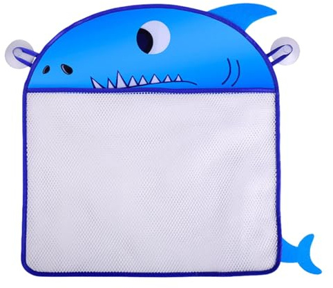 Yaztauho Bath Toy Storage,Mesh Bath Toy Storage Bin - Cartoon Bath Toys Basket, Cute Bath Toy Storage Bin With Suction Cup For Quick Access