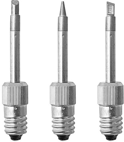 3 Pièces Charge Sans Fil Panne Fer à Souder, Processus de Placage Multicouche, Pointe à Souder pour Fer à Souder, Convient pour les Applications Générales de Soudage, le Soudage par Points (argent)