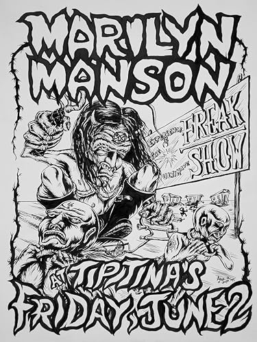 Marilyn Manson Freak Show at Tiptina's New Orleans 1995 - Poster, 30 x 40 cm