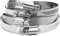 5-Pack 8mm-700mm Pipe Clamps Heavy Duty Stainless Steel Hose Clamps Car Fuel Hose Clamps(600-700mm)