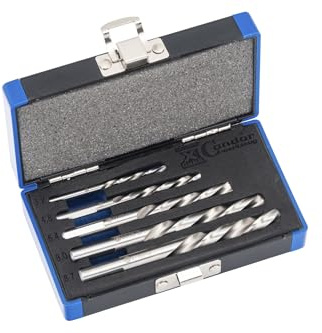 Condor Werkzeug 39615 | Spiralbohrer-Satz | linksschneidend | 5-tlg. | HSS-E Cobalt 5% | ø 3.2-8.7 | Kreuzanschliff | Spitzwinkel | geeignet für V4A, Stahl, Grauguss | xcess performance