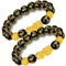 Amazleer FengShui Armband für Reichtum und Glück, Feng Shui-Armband aus schwarzem Obsidian, Pixiu-Reichtumsarmband, Wohlstands-Buddha-Perlen, elastisches für Frauen und Männer (2)
