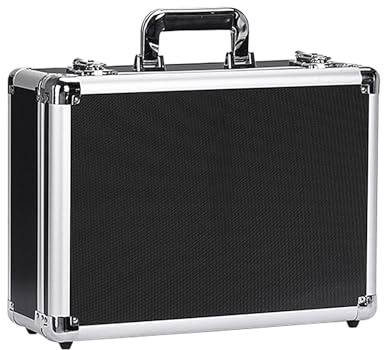flightcases Mit Gepolstertem Schaumstoff, Aufbewahrungskoffer, Werkzeugkoffer Maschinenkoffer Leer, Transportbox Alu, Tragbare Aluminiumbox Mit Schützendem Würfelschaumstoff, universalss-Alukoffer