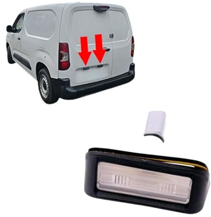 appRUN Rear Licence Plate Lamp For PEUGEOT Partner Expert For CITROEN Berlingo II 6340.G7