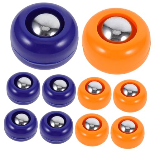 Toyvian Shuffleboard Zubehör 20 Stück PP für Tischcurling und Brettspiele | Kleiner Curling , Rollen und Kegel, für Drinnen Draußen, Leicht zu Bedienen, für Partys