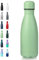 Volhoply 350ml/12oz Small Water Bottle Stainless Steel, BPA Free Insulated Water Bottles, Double Wall Cola Shape Flask, Keeps Cold 24 Hours and Hot 12 Hours for Kids Handbag (Green)