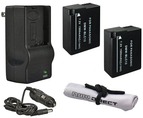 High Capacity Batteries (2 Units) + AC/DC Travel Charger Compatible with Canon PowerShot SX420 is + Krusell Multidapt Neck Strap (Black Finish)