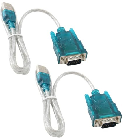 DEWOTHV HL-340 USB auf Seriell 232 Adapter Kabel Serielles Kabel für MCU-Entwicklungsboard 9 Pin DB9 COM Port Konverter (2er-Pack)
