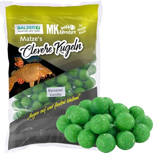 Balzer Matze Koch Boilies Clevere Kugeln - Karpfen-Köder, Futterboilies zum Anfüttern von Karpfen, 1kg