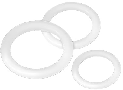 40 Stück weiße, verschleißfeste Silikon-Dichtungsringe, kältebeständig, umweltfreundliche O-Ringe, Außendurchmesser: 40 mm, Dicke: 5 mm,ODxIDxCS,40x30x5mm