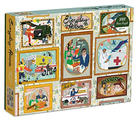 Galison 9780735368538 Everyday Heroes 1000 Piece Puzzle
