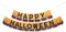 Meri Meri Happy Halloween Girlande mit Fransen, Orange und Schwarz