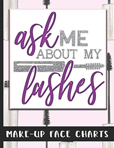 Make-Up Face Charts: Professional Blank Make-Up Artist Face Chart - Give To Your Clients After Applying Their Make-Up, or Use For Practice - Mascara ... - Great Accessory For Beauty Professionals