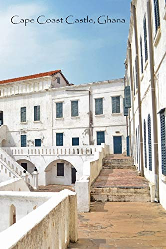 CAPE COAST CASTLE GHANA: White Softcover Note Book Diary | Lined Writing Journal Notebook | Pocket Sized | 200 Pages | Ghana Africa Books