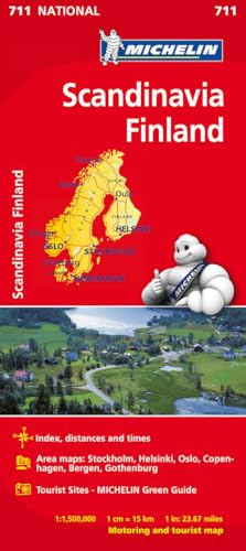 Scandinavia & Finland - Michelin National Map 711 (Mapas National Michelin)