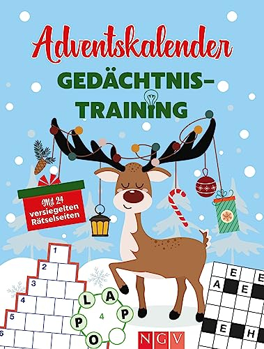 Adventskalender Gedächtnistraining: Mit 24 versiegelten Rätselseiten | Die Geschenkidee für Rätsel-Fans