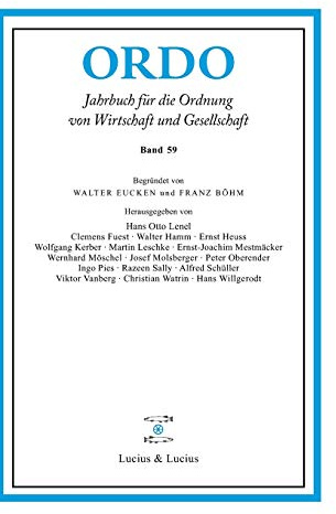 ORDO 59: Jahrbuch für die Ordnung von Wirtschaft und Gesellschaft