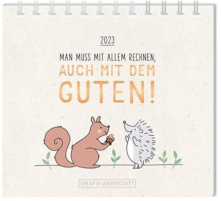 Mini-Kalender 2023 Man muss mit allem rechnen: Mini-Kalender