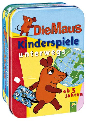 Die Maus. Kinderspiele unterwegs (ab 5 Jahren) Metallbox mit 50 Activity-Karten