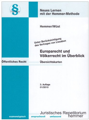 Karteikarten Europa /Völkerrecht im Überblick (Karteikarten - Öffentliches Recht)