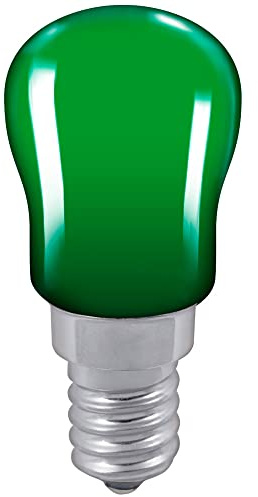 Crompton Lamps 15W Pygmy SES-E14 Dimmable Green 15lm SES Small Screw E14 Incandescent Sign Coloured Outdoor External Festoon Light Bulb