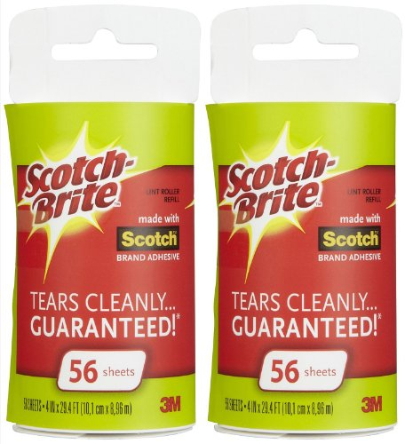 Scotch Fusselroller-Nachfüllpack, 56 Blatt, 2 Stück