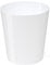 OSCO White Hi-Gloss Plastic Waste Bin | Round | Height - 29 cm | Diameter - 26 cm | Circular Trash Can | Waste Paper Basket | Recycling Container | Office | Home | Bathroom
