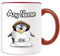 Personalised Gift - Princess Leia Organa Mug (Penguin Film Character Design Theme, Colour Options) - Any Name / Message on Your Unique - Costume Movie Superhero Hero Star Wars Jedi Lightsaber Laser Sword General Skywalker