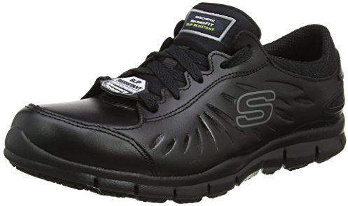 Skechers Women's Eldred Sneaker, Black Blk, 4 UK