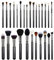 Jessup Pinselset Make Up Pinsel Set Professionelles Schminkpinsel Vegane Kosmetikpinsel Makeup Brushes Augenpinsel Gesichtspinsel Foundation Lidschatten Puder Synthetische Haare Schwarz 27 Stück T133