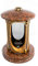 Stilvolle Grablaterne Elégant Granit Vanga Höhe 23 cm/Ø 15 cm Grableuchte Grablicht Grablampe Granitlampe Granitlaterne Bronze mit Sockel Grabschmuck