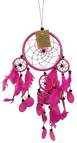 Vie Naturals Capiz Dream Catcher 12 Cm - Pink