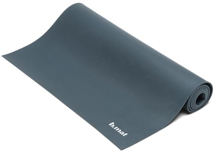 B Yoga Yogamatte B Mat Everyday, Alltags-, Sportmatte aus Naturkautschuk (Charcoal, Maße: 180 cm x 66 cm x 0,4 cm; Gewicht: 1,8 kg)
