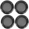 4pcs Rejilla de Altavoz de o Rejilla de o Decorativa Protectora Rejilla de Malla 2 Pulgadas(Negro)