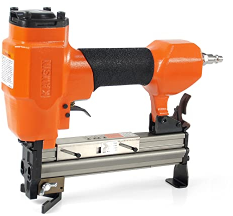 KAMSIN V1015 30 Gauge Pneumatischer Bilderrahmennagler, 13/32-Zoll Crown V Nailer, Druckluftpistole für Bilderrahmen