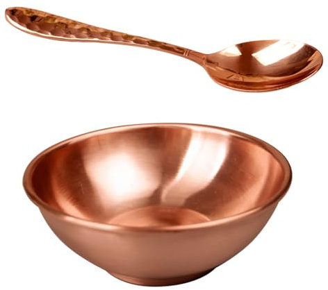 Kupferschüssel Reines Kupfer Schüssel Geschirr Haushalt Reisschüssel Kupfer Löffel Kupfer Essstäbchen Kupfer Teetasse Kupfer Schüssel Essstäbchen Set (Typ 5)