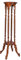 Blumentisch Mahagoni Säule Antik Blumenständer Blumensäule 102 cm Braun Podest mar220 Palazzo Exklusiv